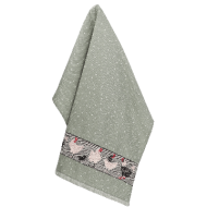 Theedoek - Kippen - Groen